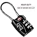 Small Combination Padlock - Travel TSA Lock - Cable Luggage Lock for Bag, Suitcase, Backpack (4Pack)