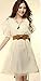 Women Ladies Fashion Wide Elastic Stretch Bowknot Waistband Bow Waist Belt (Brown)