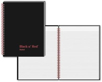 Black n' Red Perforated Notebook SO12