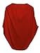 Allegra K Women Cat T Shirt Dolman Sleeve Loose Summer Tops M Red