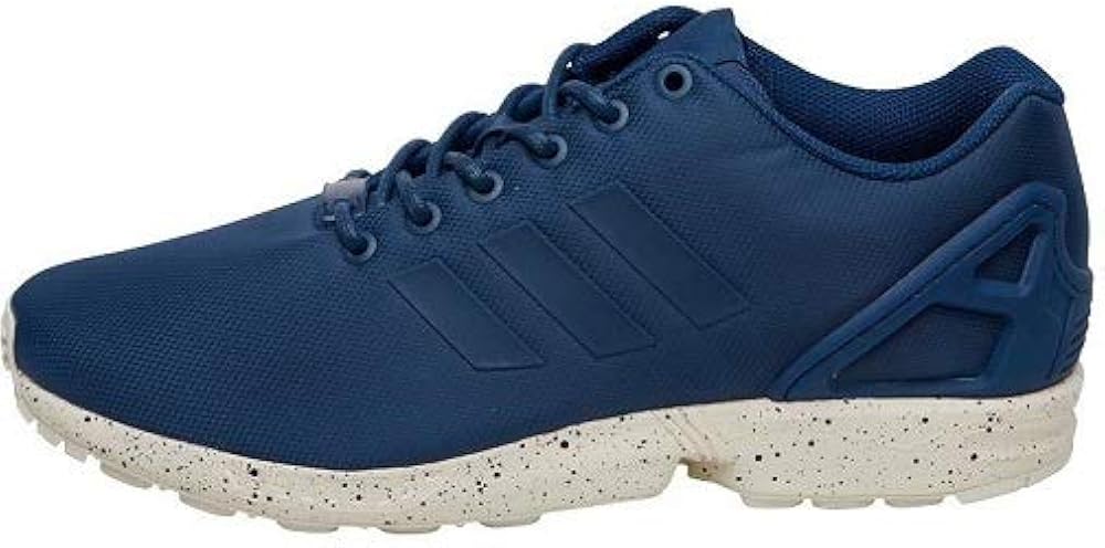 blue adidas flux trainers