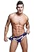 ONEFIT Mens Club Underwear Double Thong Bikini Briefs Dark Blue Medium