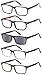 Gamma Ray Men's Reading Glasses - 5 Pairs Readers for Men - w Sun Readers - 2.00