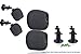 Accessories Kit for Arlo HD Camera w/(2pcs Black) Arlo HD Skins AND (2pcs) 10cm Arlo Camera Mount Black Arlo Netgear Security Wireless Silicone Covers Skins Case Outdoors Wall Mounts by Sully