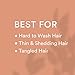 WOW Scalp Massager Shampoo Brush for Natural Hair Care & Growth - Soft Silicone Bristles Scrubber For Men, Women - Massage Head In Shower For Stress To Relax - All Hair Types, Straight, Wavy, Curly