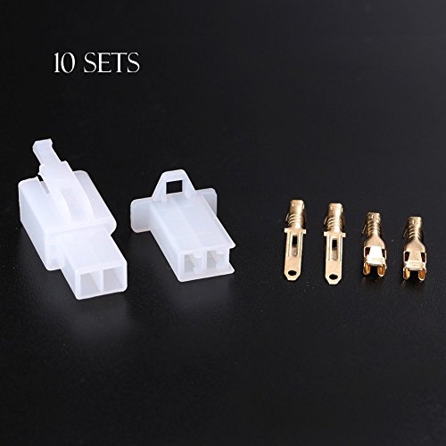 Soosee 50 PCS 2.8mm 2 3 4 6 9 Pin Automotive Electrical Wire Connectors Pin Header Crimp Wire Terminals