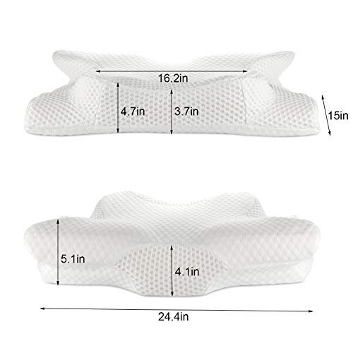 Cervical Pillow for Neck and Shoulder Pain, Coisum Orthopedic Memory