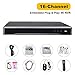 12MP 16CH PoE NVR, DS-7616NI-I2/16P 16 Ports, H.265+ Network Video Recorder, POE Embedded Plug Play, 2 SATA Interface, Support Up to 8TB HDD(with 2TB HDD)