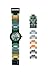 Lego Nexo Knights Aaron Kids Minifigure Link Buildable Watch | Green/Orange | Plastic | 25mm case Diameter| Analog Quartz | boy Girl | Official (8020523)