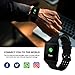 TagoBee TB10 Fitness Tracker IP67 Waterproof Smart Watch with Heart Rate Monitor Pedometer Calories Counter Touch Screen Bluetooth Smartwatch for Android Phones Samsung iPhone Men Women