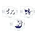 ART Kitchenware 2.76Inch 6pcs Halloween Cookie Stencil Set Cupcake Decoration Stencil Template Baking Mold Semi-Transparent ST-843S
