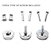 Stanniz(TM) 4 PCS of Land Rover Stainless Steel License Plate Fastener Bolt Screw Nut
