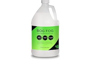 Froggy's Fog Bog Fog Juice, High-Density, Long-Lasting Fog Fluid for Water-Based Fog Machines, Perfect for Professional and Home Haunters, Theme Parks, and Lighting Designers, Half Gallon (64oz.)