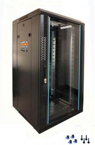 Rack Armoire Serveur 800 W X 800 D X1200 H Porte Avant En Verre Amazon Fr Informatique