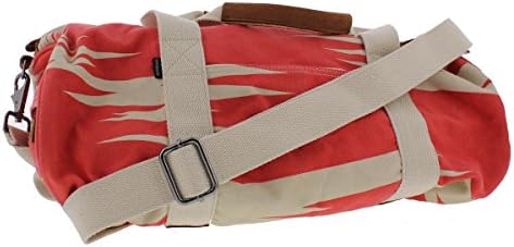 Saturday Surf NYC Womens Gabe Canvas Leather Trim Duffle Handbag Tan O/S
