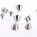 RUBYCA 30 Sets Silver Color 8MM Big Mushroom Studs and Spikes Metal Screw-Back Leather-Craft DIY 8mm