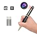 Hidden Spy Camera Pen, Heruo 1080P HD Mini Portable Home Security Nanny (Golden) Pen Camera