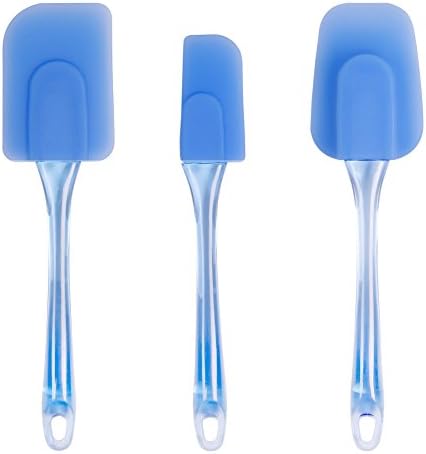 Home-Best-Buy Easy Flex Silicone Spatula Set Butter Spatula Set Cake Cream Spatulas Food grade Heat Resistant 3 Pieces
