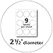 Round Print-to-the Edge Labels with SureFeed, 2.5