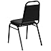 Flash Furniture Hercules Series Trapezoidal Vinyl Banquet and Event Chair, Commercial Event Chair with Padded Seat and Back, Black
