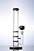 Glass-100 Newest 11 Inch Tall 14 mm Joint Style Glass Filter Cup Pipes(Black)