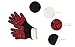 YUANBAI BBQ Grilling Gloves Heat Resistant Oven Mitts Heat Resistant up to 662°F(350°C）for the Grill, Oven, Fireplace, baking cakes, barbecuing ribs, frying fish or grilling steak and More
