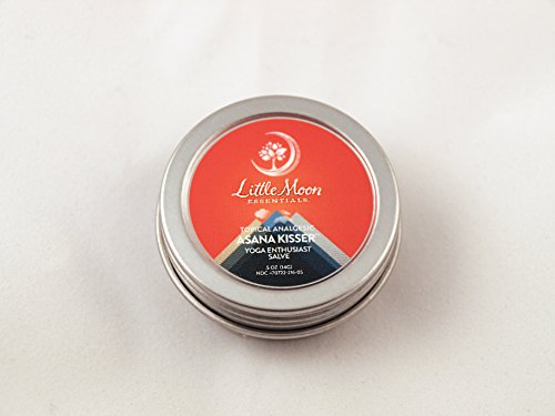 Little Moon Essentials Asana Kisser Topical Analgesic Salve for Yoga Enthusiasts, 0.5 Ounce