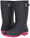 Kamik Girls' Raindrops Rain Boot, Navy/Rose, 5 M US Big Kid