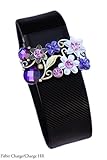 Fitbit jewelry accessory Charge Charge HR Flex activity tracker bling – Color Pick (Purple for Fitbit Charge/Charge HR)
