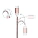 USB Type C Cable, Nekteck Nylon Braided USB-C to USB Type A Male Data & Charging Cord 56k ohm resistor 3.3ft for for Macbook 12 Inch, Galaxy S8/ S8 Plus/ LG G5/G6, Google Pixel/ Pixel XL More, Pink
