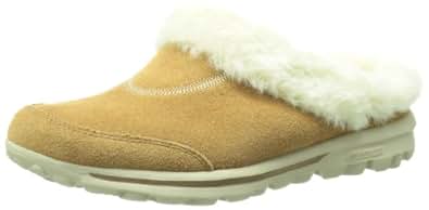 Amazon.com | Skechers Performance Women's Go Walk Cozy Slipper | Slippers
