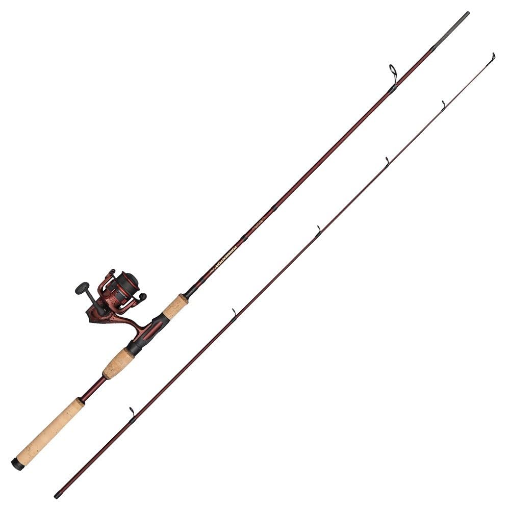 Abu Garcia Tormentor2 Travel Spinning Combo, Freshwater Angler Fishing Rod & Reel Pike Perch & Zander, Strong Leightweight & Versatile, Red, 2.13m Moderate Fast Rod, 1000 Size Reel