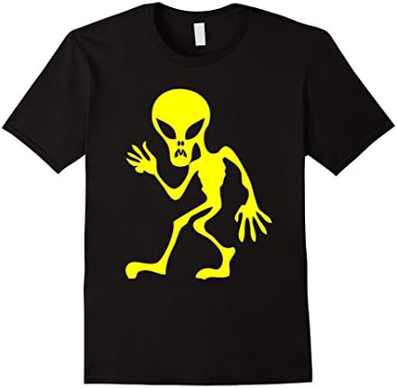 Mens Matching Group Couple Halloween Costume Shirt Alien Large Black