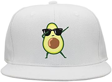 Trum Namii Unisex Bill Cap Green The Dabbing Avocado Glasses Funny Snapback Hats for Men