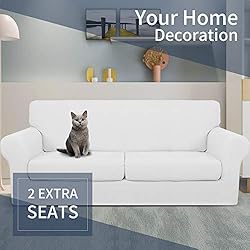 JIVINER Newest 3 Pieces Couch Covers for 2 Cushion