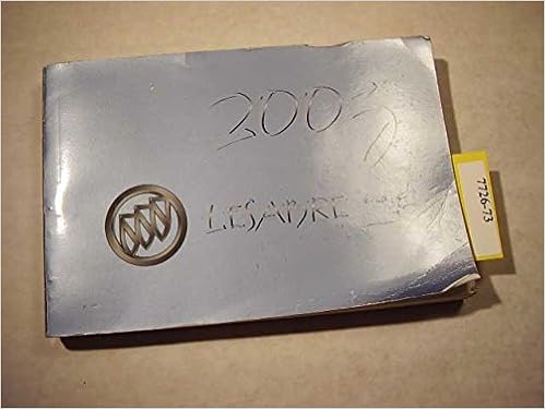 2003 Buick Lesabre Owners Manual Buick Amazon Com Books