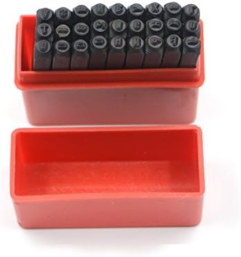 Marking Stamps Steel Hand Metal Set Punch Letters Alphabet & Numbers Die Tool Craft in Plastic Case (2mm Letter)