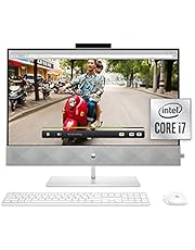 HP 27 Pavilion All-in-One PC, 10th Gen Intel i7-10700T Processor, 16 GB RAM, Dual Storage 512 GB SSD and 1TB HDD, Full HD IPS 27 Inch Touchscreen, Windows 10 Home, Keyboard and Mouse (27-d0072, 2020)