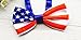 National Holiday American Flag Design 4th of July Bow Tie, Best fit for Medium and Large Pets Dogs, 100% Handmade Bow tie Including Collar
