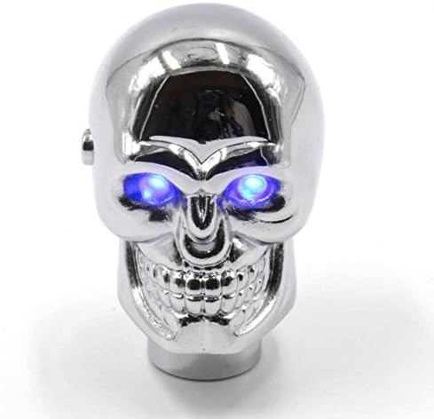 Smiti LED shift knob skull topic preeminent eyes glow (Blue)