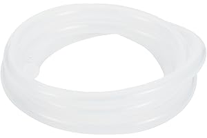 HEROFFIX 1 Pcs for Air and Water Silicone Vacuum Tubing Hose High Temperature Automotive Vacuum Line 3.3FT 1/8" 3mm ID 2mm Thickness Clear Silicone