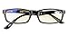 Eyekepper Spring Hinges with UV Protection, Anti Blue Rays, Anti Glare and Scratch Resistant Lens Amber Tinted Lenses Computer Reading Glasses Black +0.75