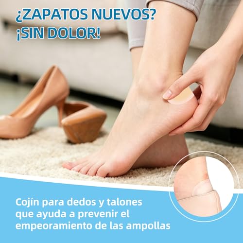 30pz Parches Ampollas, Parches Hidrocoloides para Alivio en Pies, Dedos y Manos,Vendajes Invisibles Para Ampollas De Gel Hidrocoloide