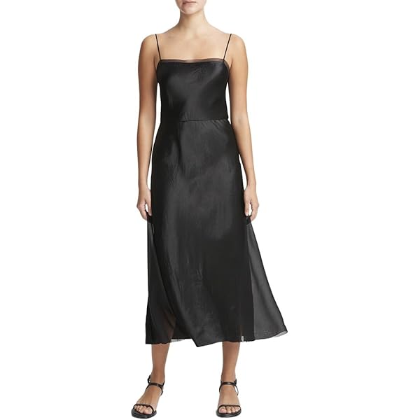 Vince Womens V-Neck Maxi Slip Dress, Jade Lake, XX-Small at Amazon Women's  Clothing store