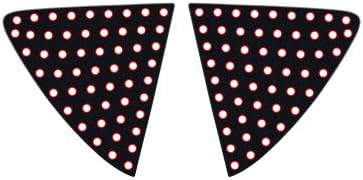 exLED Sports Hole Window Glass 3D C Pillar Plate Circle Point Type 2-pc set for 01 02 03 04 05 06 07 08 09 10 11 12 Ssangyong Rexton