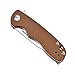 TANGRAM Folding Pocket Knife 2.76 inches ACUTO440 Clip-Point Sharp Blade Liner Lock G10 Handle Flipper Knives,AZO Amarillo TG3001A2