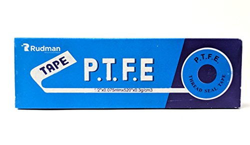 Premium White Pipe Water Sealant Plumbers Thread Tape - 1/2" x 520" - Pack Of 10 Rolls