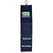 GB Tri-Fold Golf Bag Towel w/Washing Pocket (Navy Blue)