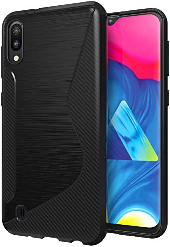 SLMY Galaxy M10 Case,Ultra [Slim Thin] Scratch Resistant TPU Rubber Soft Skin Silicone Protective Cases Cover for Samsung Galaxy M10- Black (Black)