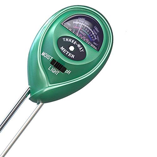 SmartChoice 3 in 1 Soil pH and Light Meter – Soil Moisture Sensor 3-in-1 Soil Moisture/Light/pH Test Kit for Indoor/Outdoor Plants Care (No Battery Needed)